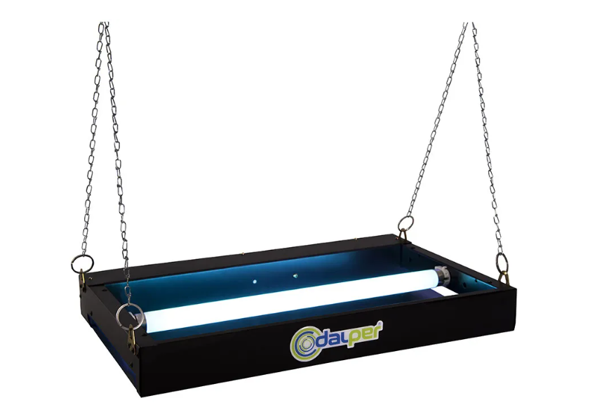 Armadilhas luminosas para indústrias de alimentos e bebidas: Slim central 30 preta. Fonte: Dalper.